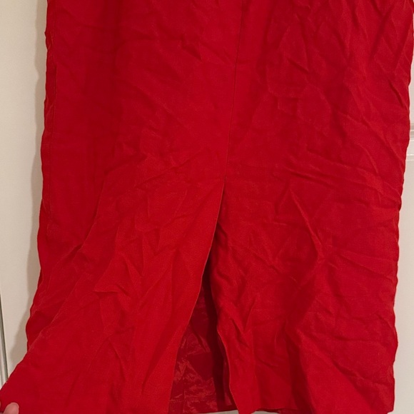 Talbots Vibrant Red Midi Skirt - Picture 5 of 8